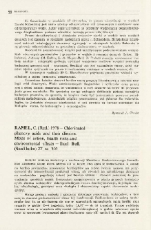 Ramel, C. (Red.) 1978 - Chlorinated phenoxy acids and their dioxins. Mode of action, health risks and environmental effects - Ecol. Bull. (Stockholm) 27, ss. 302