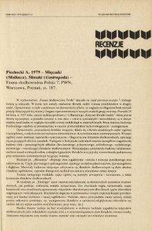 Piechocki A. 1979 - Mięczaki (Mollusca). Ślimaki (Gastropoda) - Fauna słodkowodna Polski 7, PWN, Warszawa, Poznań, ss. 187