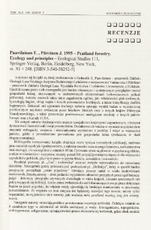 Paavilainen E., P&auml;iv&auml;nen J. 1995 - Peatland forestry. Ecology and principles - Ecological Studies 111, Springer-Verlag, Berlin, Heidelberg, New York, ss. XI + 248. [ISBN 3-540-58252-5]