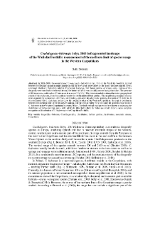 Cordulegaster bidentata Selys, 1843 in fragmented landscape of the Wielickie Foothills: reassessment of the northern limit of species range in the Western Carpathians