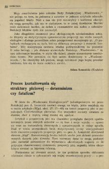 Procesy kształtowania się struktury płciowej- determinizm czy fatalizm