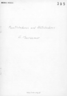 Morphological comparison between the monodelphic genera Monotrichodorus and Allotrichodorus with some remarks on their relation to both didelphic genera of the Trichodoridae (Nematoda)