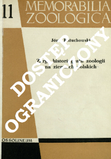 Zarys historiografii zoologii na ziemiach polskich