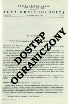 Neurosecretory regulation of the migratory behaviour of birds