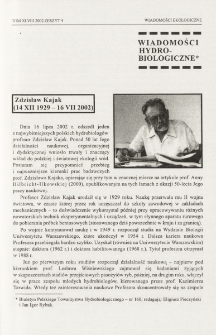 Zdzisław Kajak (14 XII 1929-16 VII 2002)