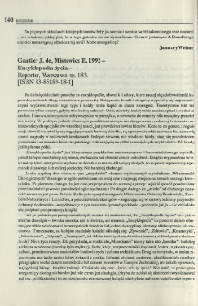 Gautier J. de, Mistewicz E. 1992 - Encyklopedia życia - Reporter, Warszawa, ss. 183. [ISBN 83-85189-18-1]