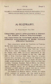 Clausiliidae połudn.-amerykańskie w zbiorach Pol. Państw. Muzeum Przyrodniczego