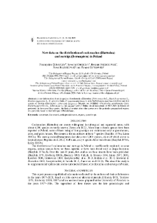 New data on the distribution of cockroaches (Blattodea) and earwigs (Dermaptera) in Poland