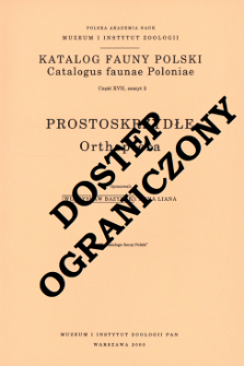 Prostoskrzydłe = Orthoptera