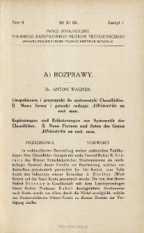 Uzupełnienia i przyczynki do systematyki Clausiliidów. 2, Nowe formy i gatunki rodzaju Albinaria ex rect. mea.