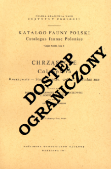 Chrząszcze = Coleoptera. Cz. 3, Kusakowate - Staphylinidae. Aleocharinae