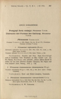 Przegląd form rodzaju Picumnus Temm