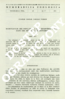 Modification des populations dʾHym&eacute;nopt&egrave;res sociaux dans des milieux anthropog&egrave;nes