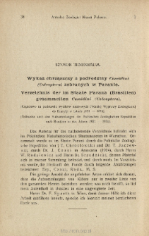 Wykaz chrząszczy z podrodziny Cassidini (Coleoptera) zebranych w Paranie : (Częściowo na podstawie wynik&oacute;w naukowych Polskiej Wyprawy Zoologicznej do Brazylji w latach 1921-1924)