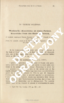 Wodziarki (Mesoveliidae) ze stanu Parana : (Z wynik&oacute;w naukowych Polskiej Wyprawy Zoologicznej do Brazylji w latach 1921-1924)