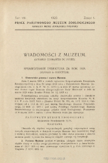 Sprawozdanie dyrektora za rok 1928
