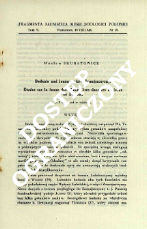 Badania nad fauną ssak&oacute;w Zamojszczyzny = Etudes sur la faune des Mammif&egrave;res dans les environs de Zamość