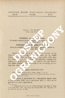 Nabidae from the State of Paran&aacute; : from the scientific results of the Polish Zoological Expedition to Brazil in the years 1921-1924