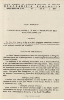 Pipunculidae (Diptera) of moist meadows on the Mazovian Lowland