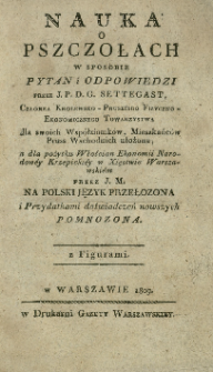 Nauka o pszczołach w sposobie pytan i odpowiedzi