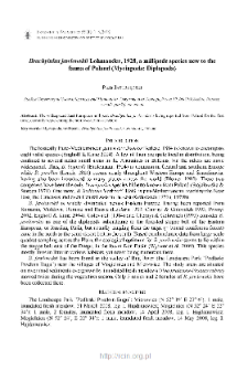 Brachyiulus jawlowskii Lohmander, 1928, a millipede species new to the fauna of Poland (Myriapoda: Diplopoda)