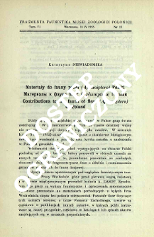 Materiały do fauny pcheł (Aphaniptera) Polski = Materialy k faune bloh (Aphaniptera) Pol'&scaron;i