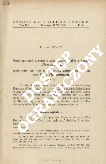 Eine neue Art aus der Gattung Empoasca Walsh aus Polen. (Homoptera)