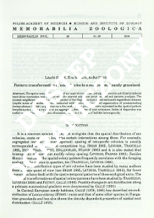 Pattern transformation of ant colonies in a successional sandy grassland