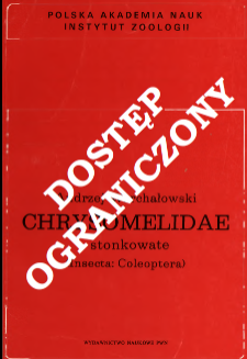 Chrysomelidae - stonkowate (Insecta: Coleoptera). Cz. 2, (Podrodziny: Clythrinae i Cryptocephalinae)