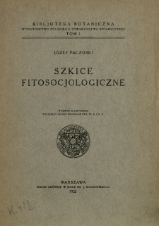Szkice fitosocjologiczne