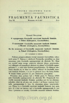 O występowaniu Coccinella saucerotti lutshniki Dobrzh. w Polsce (Coleoptera, Coccinellidae) = O nahoždenii Coccinella saucerotti lutshniki Dobrzh. v Pol'&scaron;e (Coleoptera, Coccinellidae)