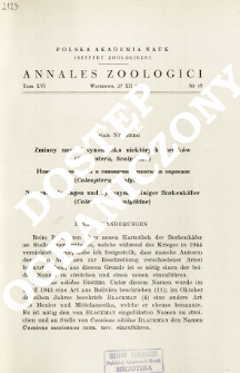 Namens&auml;nderungen und Synonymie einiger Borkenk&auml;fer (Coleoptera, Scolytidae)