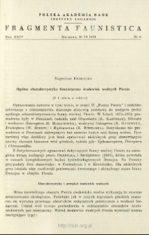 Og&oacute;lna charakterystyka faunistyczna środowisk wodnych Pienin