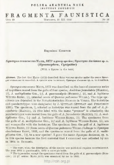 Synergus evanescens Mayr, 1872 a group species; Synergus dacianus sp. n. (Hymenoptera, Cynipidae)