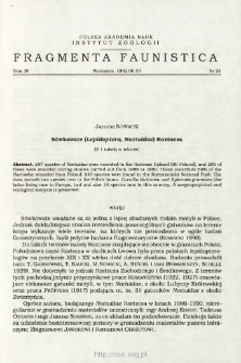 S&oacute;wkowate (Lepidoptera, Noctuidae) Roztocza