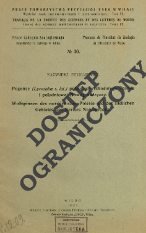 Pogońce (Lycosidae s. lat.) północno-wschodniego Polesia i południowej Nowogródczyzny = Wolfspinnen des nordöstlichen Polesie und des südlichen Gebietes des Kreises Nowogródek