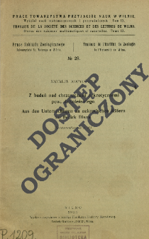 Z badań nad chrząszczami nekrotycznemi pow. dziśnieńskiego = Aus den Untersuchungen an nekrotischen K&auml;fern im Bezirk Disna