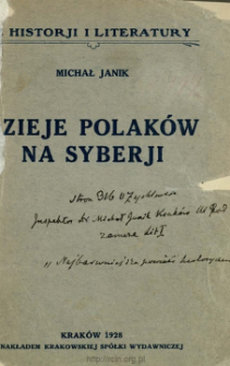 Dzieje Polak&oacute;w na Syberji : z 23 ilustracjami