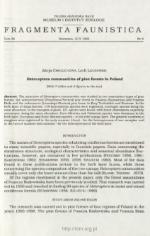 Heteroptera communities of pine forests in Poland