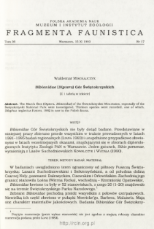 Bibionidae (Diptera) G&oacute;r Świętokrzyskich