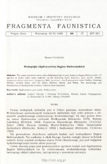 Wodop&oacute;jki (Hydracarina) Bagien Biebrzańskich