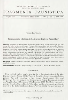 Transantarctic relations of Diachlorini (Diptera: Tabanidae)