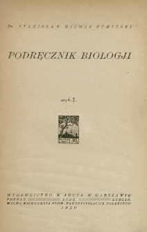 Podręcznik biologji