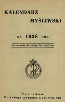 Kalendarz Myśliwski : na ... rok