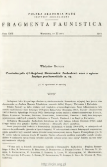 Prostoskrzydłe (Orthoptera) Bieszczad&oacute;w Zachodnich wraz z opisem Isophya posthumoidalis n. sp.