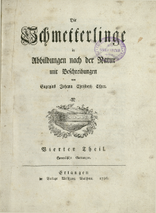 Die Schmetterlinge in Abbildungen nach der Natur mit Beschreibungen. T. 4