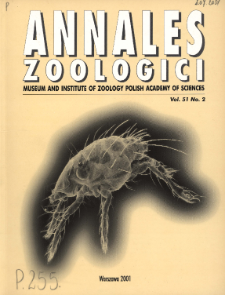Annales Zoologici ; t. 51, No 2
