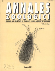 Annales Zoologici ; t. 51, No 4