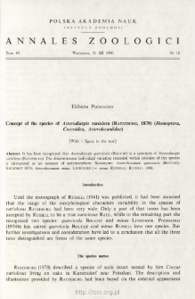 Concept of new species of Asterodiaspis variolosa (RATZENBURG, 1870) (Homoptera, Coccoidea, Asterolecaniidae)