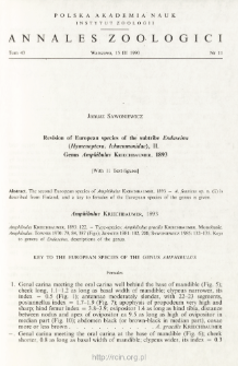Revision of European species of the subtribe Endaseina (Hymenoptera, Ichnemonidae), 2. Genus Amphibulus KRIECHBAUMER, 1893